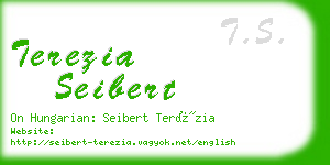 terezia seibert business card